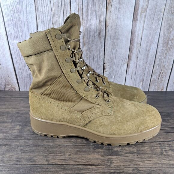 Hot Weather Army Combat Boot Vibram Men’s Sz 12.5 R Coyate 798 (VGC) - Picture 3 of 10
